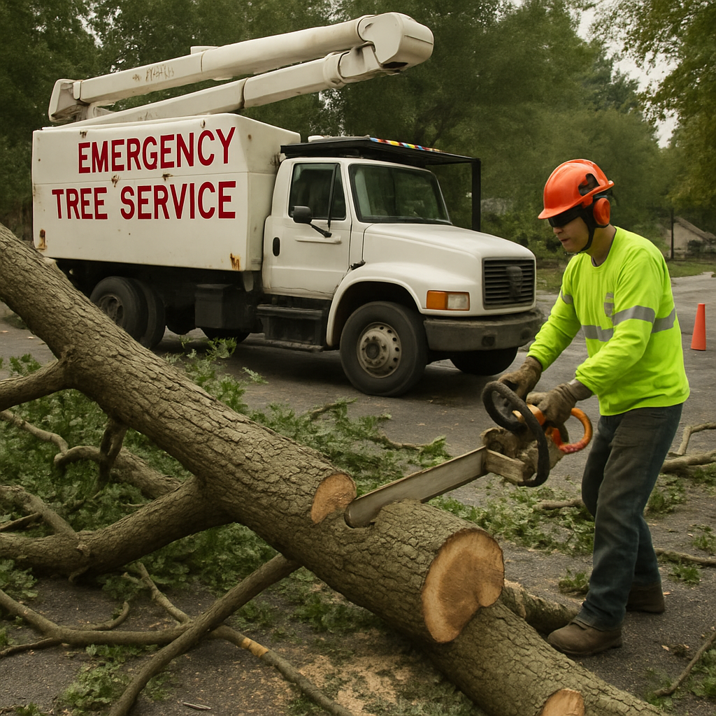 Emergency Tree Service in Action
